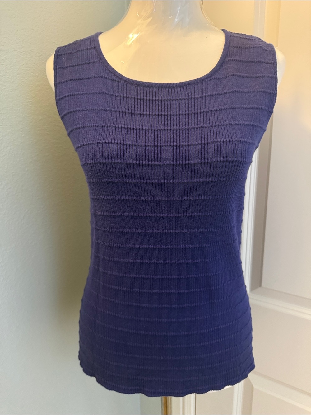 Women’s Royal Blue Sleeveless 100% Cotton Tank Top